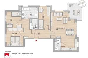 SONNTAGSBESICHTIGUNG | Helle 4-Zi.-Wohnung mit zwei Bädern und viel Stauraum im Linde-Quartier – Am Sauerstoffwerk 1, 55246 Mainz-Kostheim, Wiesbaden – Vorschaubild 6