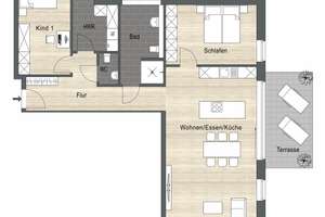 Neubauwohnung mit Gartenanteil – ruhige Lage, klare Architektur – Die vollständige Adresse der Immobilie erhältst du vom Anbieter., 46325 Borken – Vorschaubild 5