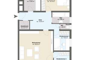 * Jetzt zugreifen * 4-ZKB Wohnung mit Loggia und TG-Stellplatz in ruhiger Lage naturnah der Wertach – Die vollständige Adresse der Immobilie erhältst du vom Anbieter., 86199 Göggingen-Süd, Augsburg – Vorschaubild 12