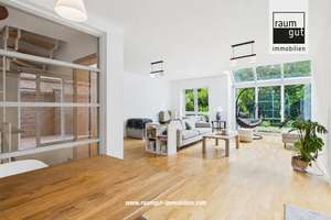 Nähe ISD: Doppelhaushälfte mit Garten und Garage in Düsseldorf Lohausen