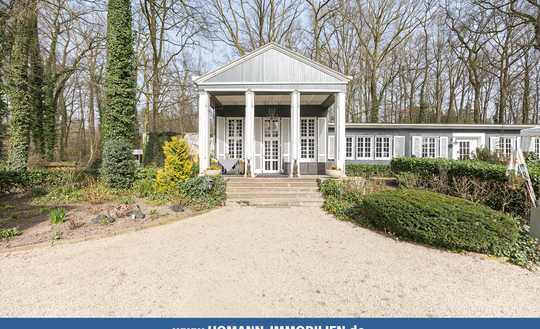 Privatanwesen der Extraklasse: Einzigartiges Landhaus in idyllischer Waldoase vor den Toren Münsters