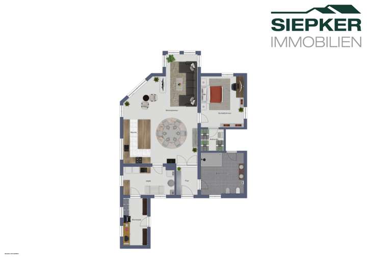 Grundriss EG Haus 1