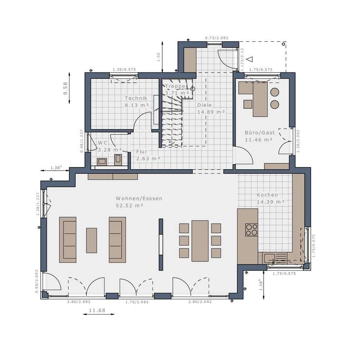 Grundriss Erdgeschoss