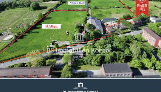 Bild von Gelegenheit für Pferdefreunde & Landwirte auf 63.853qm! EFH mit 16 Pferdeboxen und div. Hallen!
