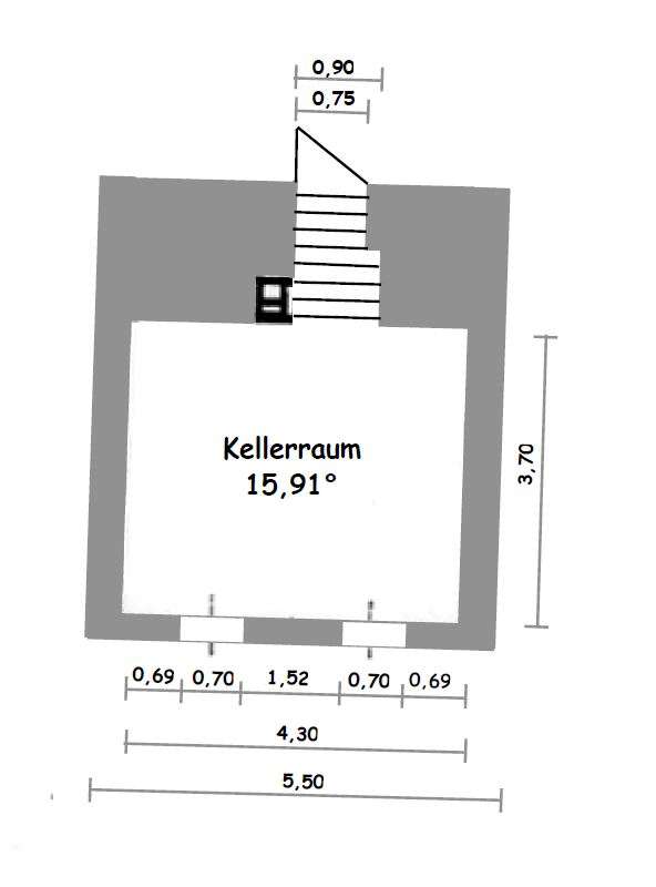 Grundriss Keller
