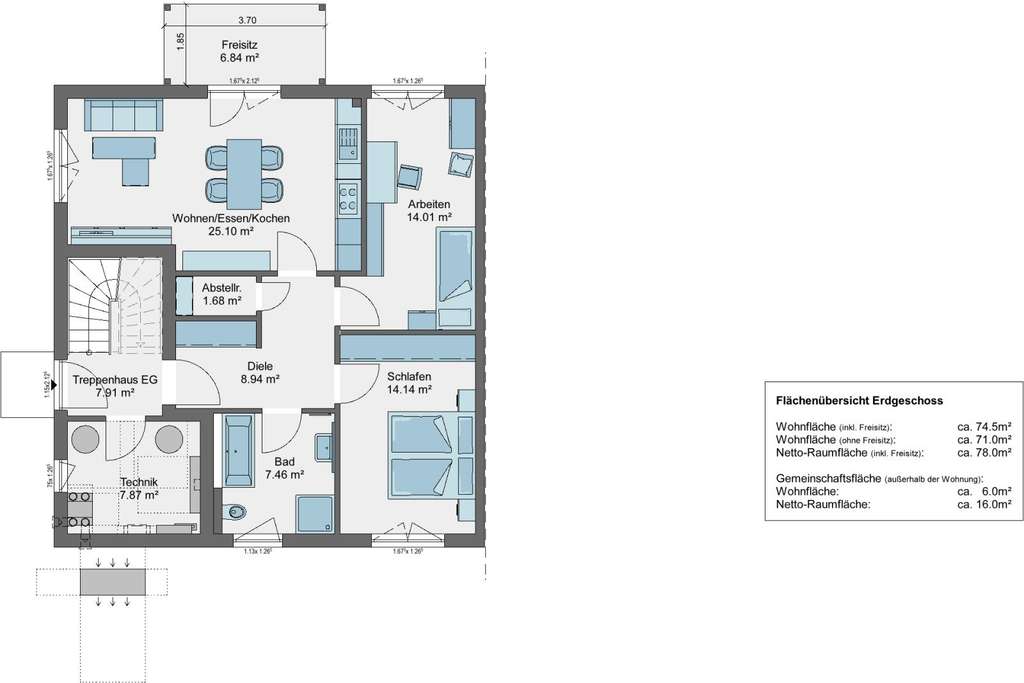 Immobilie in Holzgünz - QNG-Neubau als Kapitalanlage - hohe Abschreibung & attraktive Renditechancen - Bild 1