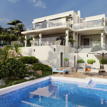 IN KONSTRUKTION! Luxusvilla in Santa Ponsa mit fantastischem Blick auf die Bucht