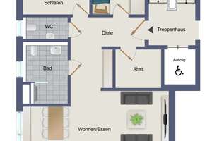 iTH: Neuwertige KfW40 ETW in Oberhausen – modern, hochwertig und mit sonniger Loggia! – Die vollständige Adresse der Immobilie erhältst du vom Anbieter., 46119 Klosterhardt-Süd, Oberhausen – Vorschaubild 15