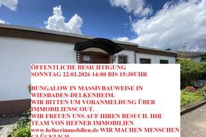 *NEU* ÖFFENTLICHE BESICHTIGUNG SO. 22.03.2026 14:00-15:30! WIR FREUEN UNS AUF IHREN BESUCH! – Die vollständige Adresse der Immobilie erhältst du vom Anbieter., 65205 Delkenheim, Wiesbaden – Vorschaubild 1