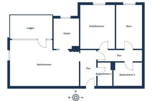 Ihr neues Zuhause nahe Rhein: 3-Zimmer-Wohnung mit Loggia und zwei Bädern – Die vollständige Adresse der Immobilie erhältst du vom Anbieter., 51143 Porz (Ortsteil), Köln – Vorschaubild 12