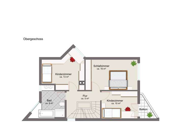 Grundriss Obergeschoss