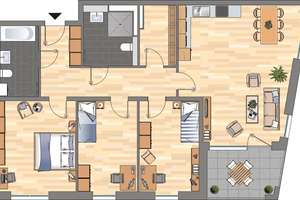4-Zimmer-Wohnung in Essen Südviertel