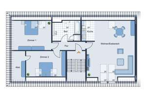 Raum, Licht, Leben – 3 Zimmer im Dachgeschoss – Die vollständige Adresse der Immobilie erhältst du vom Anbieter., 86169 Lechhausen-West, Augsburg – Vorschaubild 11