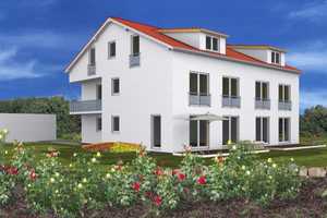 NEUBAU DHH mit 533qm Grundstück, Massivbau. Ruhige, charmante Villengegend Gartenstadt-Trudering – München – Vorschaubild 1