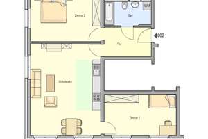 3-Zimmer-Wohnung ohne Balkon im Regensburger Viertel – Regensburger Straße 340, 90480 Zerzabelshof, Nürnberg – Vorschaubild 3