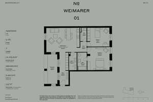 3-Zimmer-Neubauwohnung mit offenem Wohnkonzept und großer Süd-Terrasse zum Innenhof – Weimarer Straße 1, 10625 Charlottenburg, Berlin – Vorschaubild 17