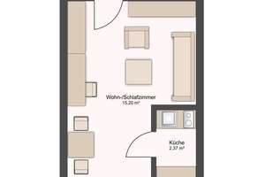 Neue 1 Zi.-Whg., separate Tageslicht-Küche, SW-Balkon, grüne & ruhige Toplage von Sendling-Westpark – Die vollständige Adresse der Immobilie erhältst du vom Anbieter., 81377 Am Waldfriedhof, München – Vorschaubild 15