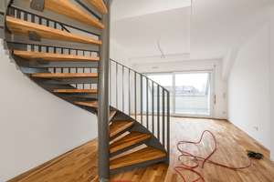 5-ZW Penthouse Charakter, gr. Dachterrasse, Parkett, Aufzug, Einbauküche - ERSTBEZUG – Robert-Funari-Straße 26, 68309 Käfertal, Mannheim – Vorschaubild 1