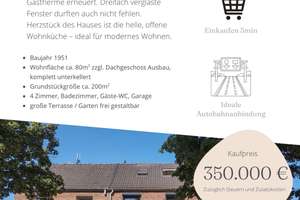 Alltagstaugliches Reihenmittelhaus mit 4 Zimmern in Oberhausen – 46119 Klosterhardt-Nord, Oberhausen – Vorschaubild 2