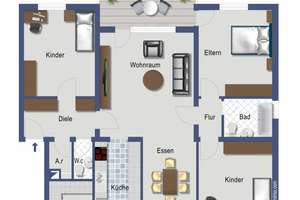Wohnen mit Charakter: Großzügige 4,5-Zimmer-Wohnung in Darmstadt-Nord – 64293 Darmstadt-Nord, Darmstadt – Vorschaubild 2