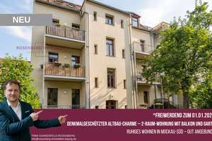 *freiwerdend zum 01.01.2027*
2-Raumwohnung mit Balkon und Garten in Leipzig-Mockau-Süd