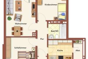 3-Zi.-ETW in Nürnberg-Wöhrd...Zentral gelegen und nah zum Wöhrder See – Die vollständige Adresse der Immobilie erhältst du vom Anbieter., 90489 Wöhrd, Nürnberg – Vorschaubild 2