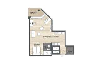 Bogenhausen: 1,5-Zimmer Apartment mit Balkon, stylisch, modern - frei – Die vollständige Adresse der Immobilie erhältst du vom Anbieter., 81677 Parkstadt, München – Vorschaubild 23
