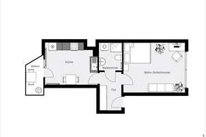 1- Zimmerwohnung mit Küche und Balkon – Die vollständige Adresse der Immobilie erhältst du vom Anbieter., 51103 Kalk (Ortsteil), Köln – Vorschaubild 13