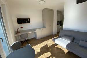 Wohnen nah am Wasser - Möblierte 1-Raum-Wohnung mit Balkon und Fussbodenheizung