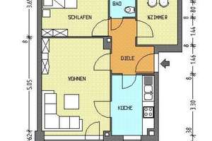 Schöne Wohnung sucht Mieter: 2,5-Zimmer-Wohnung – Goebelstr. 48, 13627 Charlottenburg-Nord, Berlin – Vorschaubild 2