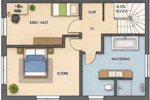**KfW 40–Haus** **NEUBAU – ERSTBEZUG JUNI 2027** – Die vollständige Adresse der Immobilie erhältst du vom Anbieter., 81827 Waldtrudering, München – Vorschaubild 6