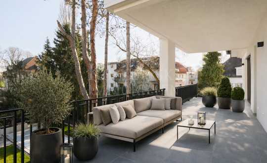 Erstbezug in Villa Bassermann - Luxus-Beletage mit 34 qm Terrasse und Parkblick!