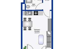 Single-Appartement mit West-Loggia - Nähe Universität, Augsburg-Göggingen – Die vollständige Adresse der Immobilie erhältst du vom Anbieter., 86199 Göggingen-Ost, Augsburg – Vorschaubild 6
