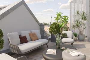 Zwei Einheiten. Ein Konzept. 215 m² Wohnen über den Dächern Düsseldorfs – Die vollständige Adresse der Immobilie erhältst du vom Anbieter., 40223 Bilk, Düsseldorf – Vorschaubild 2