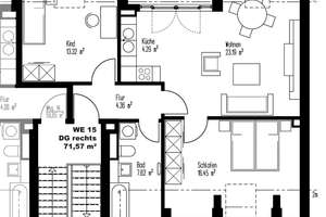 Vermietete 3-Zimmerwohnung mit sonniger Dachloggia in Gohlis!  – Lützowstraße 32, 4155 Gohlis-Süd, Leipzig – Vorschaubild 11