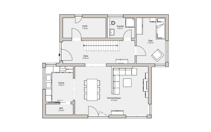 Grundriss Erdgeschoss