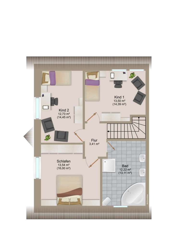 Immobilie in Wesendorf - Hochwertige Doppelhaushälfte mit großzügiger Raumaufteilung in ruhiger Wohnlage in Wesendorf. - Bild 3