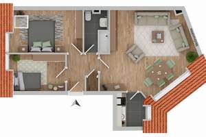 Bj. 1997 mit Tiefg. und Balkon 3- Z.Whg. vis a vis zur Hochschule Krefeld – Die vollständige Adresse der Immobilie erhältst du vom Anbieter., 47805 Dießem/Lehmheide, Krefeld – Vorschaubild 8