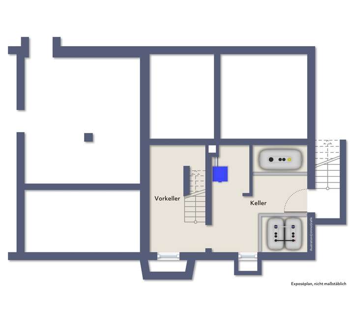 Grundriss beispielmöbliert Spi