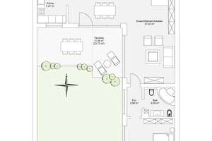 Ihr persönliches Refugium: Gartenhof-Bungalow mit viel Privatsphäre – Die vollständige Adresse der Immobilie erhältst du vom Anbieter., 30179 Sahlkamp, Hannover – Vorschaubild 12
