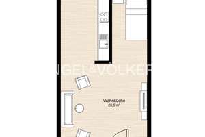 Attraktive Ein-Zimmer-Wohnung mit Skylineblick in Frankfurt-Sachsenhausen – 60598 Sachsenhausen-Süd, Frankfurt am Main – Vorschaubild 14