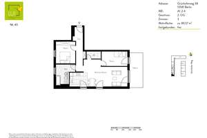 Komfortable 3-Zimmer-Wohnung mit Balkon und EBK sucht neue Mieter – Grünhofer Weg 38, 13581 Spandau (Ortsteil), Berlin – Vorschaubild 10