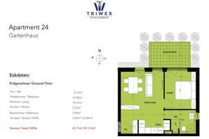 Erstbezug: Moderne 2-Zimmer-Wohnung mit Sonnenterrasse und Garten – Egellstrasse 6-8, 13507 Tegel, Berlin – Vorschaubild 15