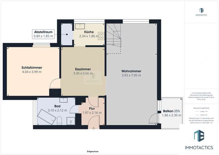 Grundriss H43 DG Maisonette (1
