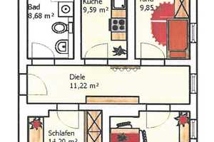 Voll möblierte 3-Zimmer Wohnung mit Balkon in perfekter, ruhiger Lage! – Barbarastraße 51, 1129 Dresden – Vorschaubild 17