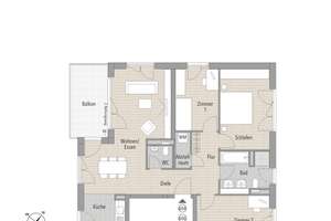 Exklusive, lichtdurchflutete 4-Zimmer-Wohnung mit Balkon in Stuttgart-Möhringen – Jörg-Zink-Platz 13, 70567 Möhringen-Ost, Stuttgart – Vorschaubild 13
