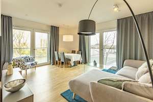 Win Win - 3 Zi. Wohnung mit Rheinblick im Medienhafen – Die vollständige Adresse der Immobilie erhältst du vom Anbieter., 40221 Hafen, Düsseldorf – Vorschaubild 1