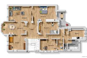 Altbaujuwel in der Heidelberger Weststadt: repräsentative 6-Zimmer-Wohnung mit Stellplatz und Balkon – Die vollständige Adresse der Immobilie erhältst du vom Anbieter., 69115 Weststadt, Heidelberg – Vorschaubild 23