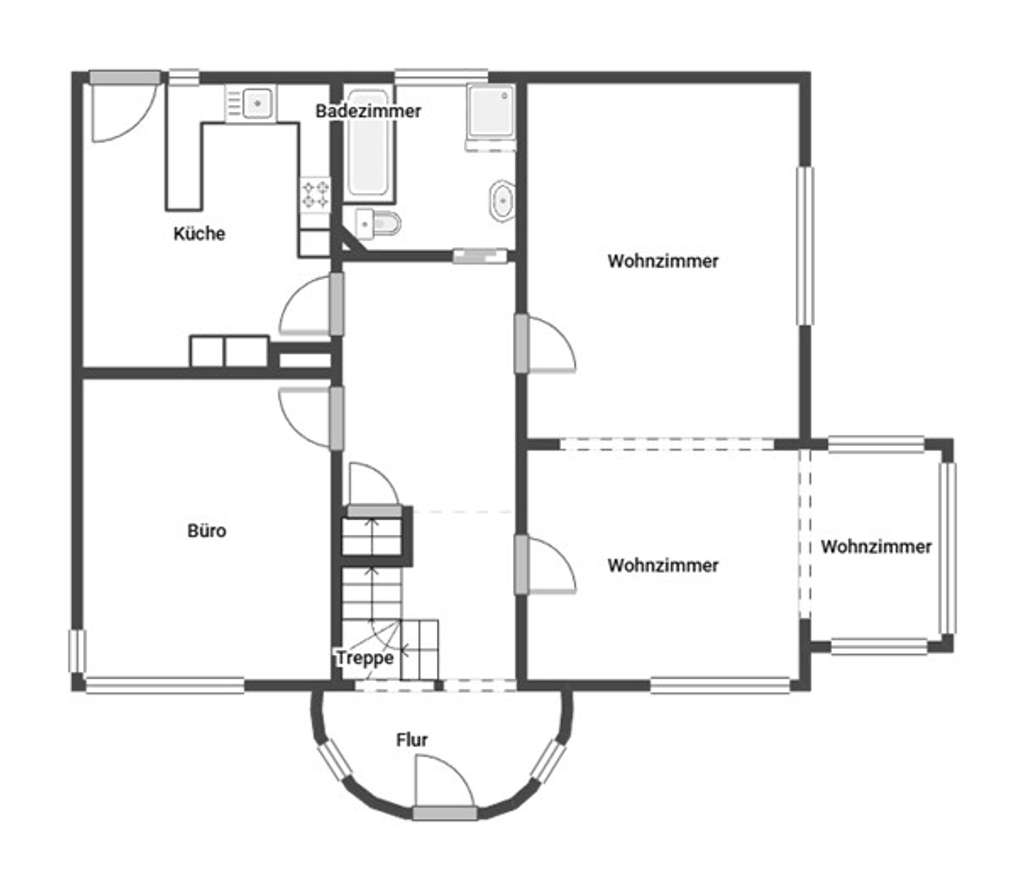 Immobilie in Oelde - Freistehendes Einfamilienhaus mit Einliegerwohnung in Oelde-Süd - Bild 1