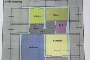 Alltagstaugliche 3-Zimmer-Wohnung mit Balkon in Würzburg – Zeppelinstraße 8, 97074 Frauenland, Würzburg – Vorschaubild 2